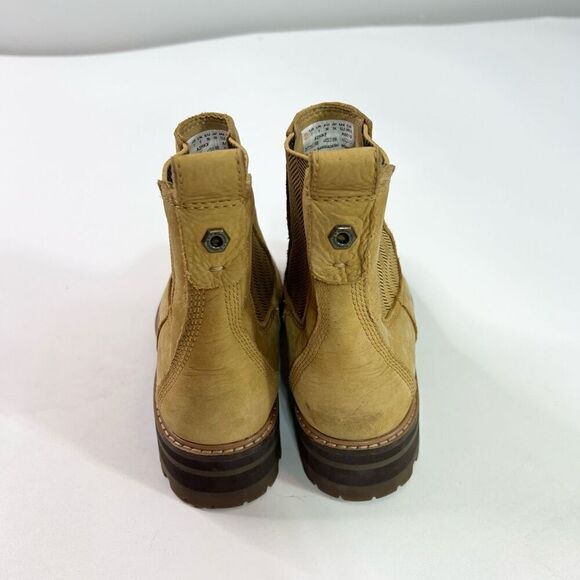 Timberland Boots Womens Size 8 Tan Suede Pull-On Chelsea - Picture 2 of 9